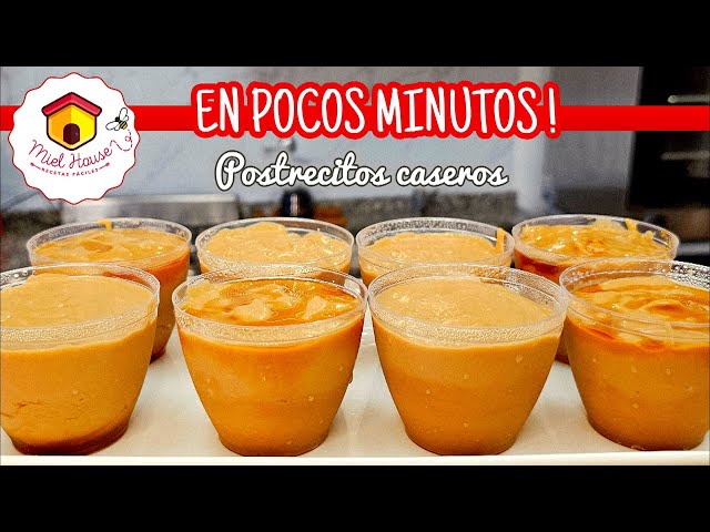 Ready in minutes: dessert in small glasses. Just a few ingredients.
