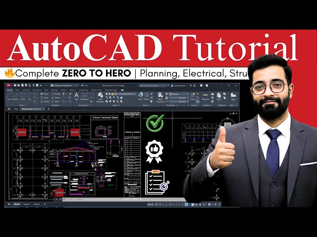 Complete AutoCAD For Beginners Part - 1 | 🔥Zero to Hero Series