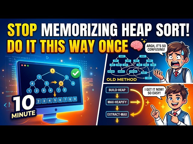 Heap Sort ab kabhi nahi bhoologe! | Heap Sort in Data Structure Hindi 🔥
