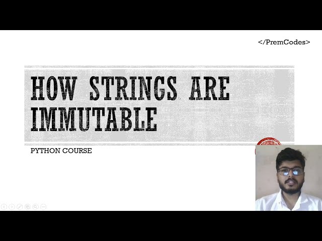 How Strings are Immutable | PremCodes | Python Programming