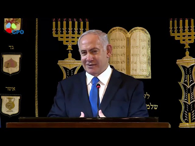Netanyahu & Brazilian President elect Bolsonaro at an event with the Brazilian Jewish community