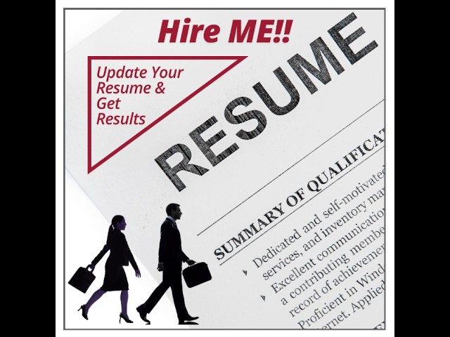 Hire ME!! Update Your Resume & Get Results - August 2026