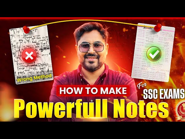 How to Make Powerful Notes for SSC Exams 🔥(Right Method) SSC Toppers Secret 😱 Gagan Pratap Sir #ssc