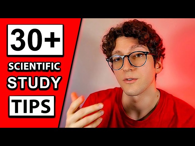 30+ Scientific Study Tips in 3 minutes | Easy A+