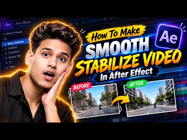 How To Make SMOOTH Stabilized Video in After Effects 🔥 | Easy Tutorial
