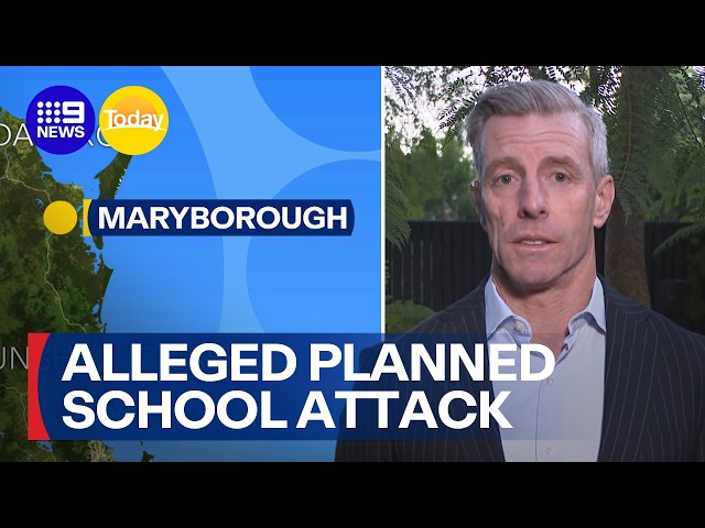 Teen charged with extremist offences after allegedly planning to attack school | 9 News Australia