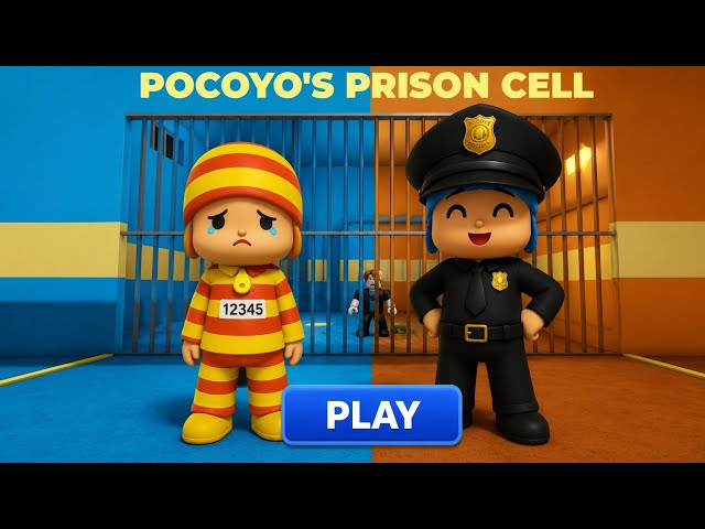 ESCAPING POCOYO’S PRISON as a CRAZY PRISONER! 😱🚨 Super Fun Gameplay