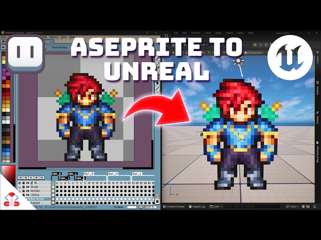 Best ASEPRITE to Unreal Engine 5 Workflow - Paper 2D Tutorial