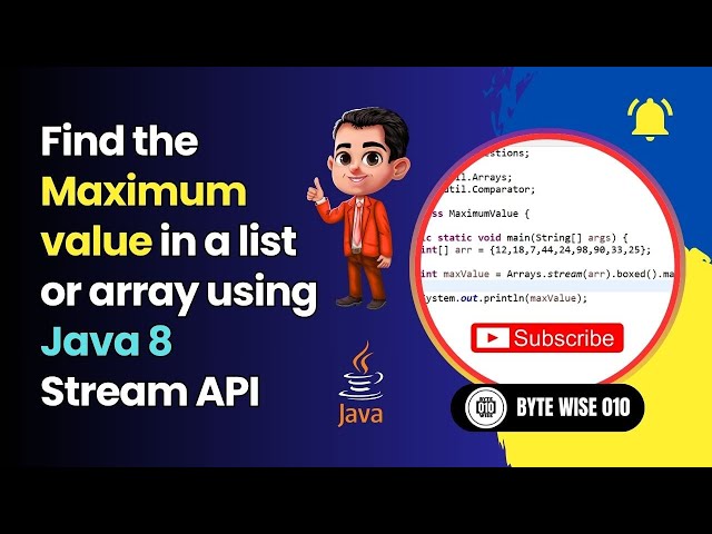 Java 8: Find the Maximum Value in a List (in One Line!) 🥇
