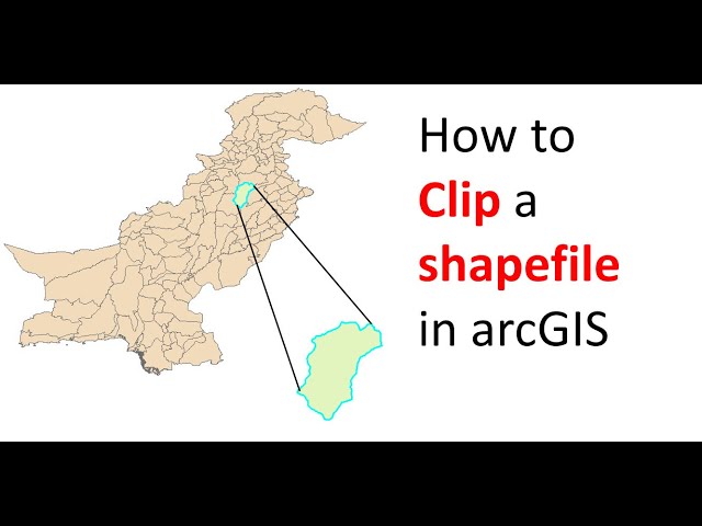 how to clip a shapefile in arcGIS
