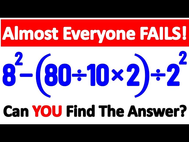 Only 5% of People Can Solve This Tricky Math Challenge! Will You? 🤯🧠