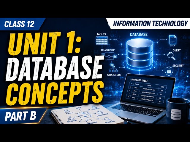 Database Concepts | Class 12 IT | CBSE 2027 | EduZenith