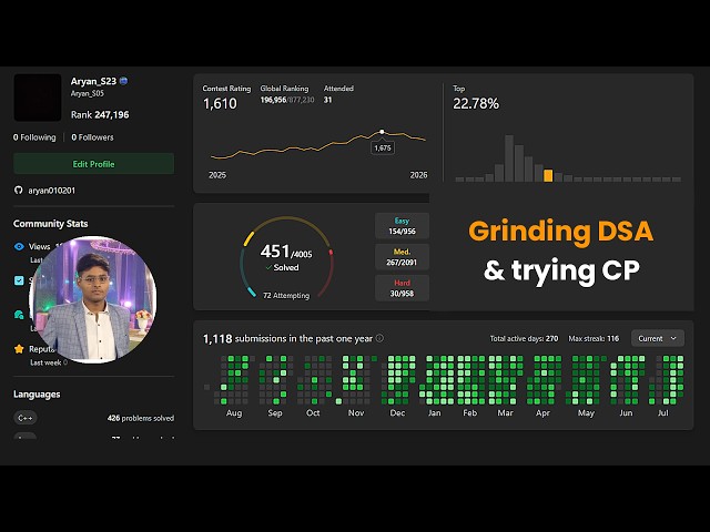 Live DSA Problem Solving  | Study With Me | #51