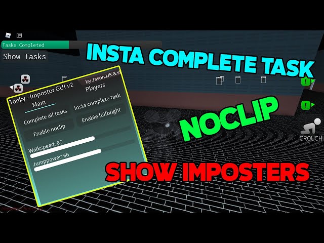 ROBLOX IMPOSTER SCRIPT/HACK OP! [ SHOW IMPOSTER , COMPLETE ALL TASKS , INSTA COMPLETE TASK...& ]