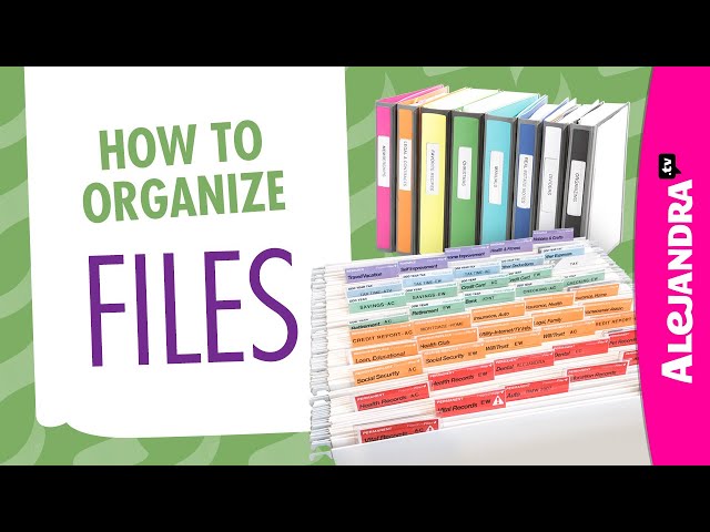 How to Organize Files in Office/Home (Part 2 of 9 Paper Clutter Series)
