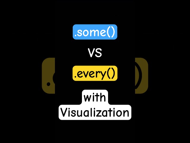 .some() VS .every() | Stop writing complex IF-ELSE! Use these | JS | VMGR Academy கல்வியால் உயர்வோம்