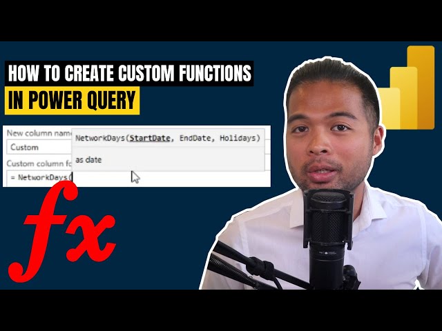 Create your OWN CUSTOM FUNCTION in Power Query // Beginners Guide to Power BI in 2022