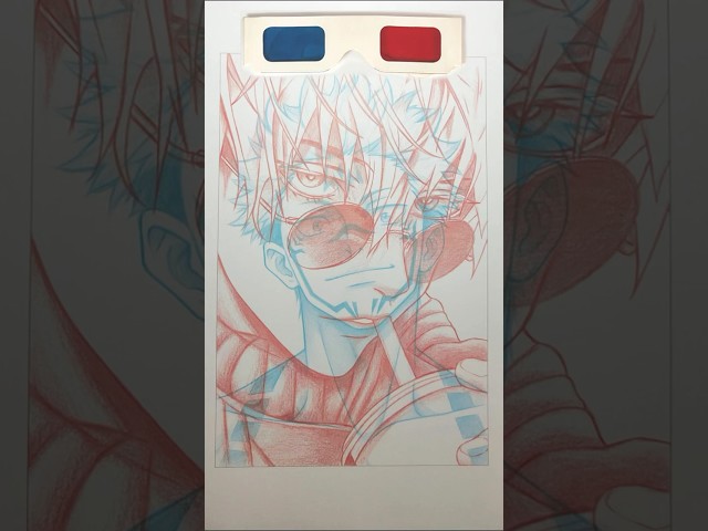 Gojo vs Sukuna ⚡ The Strongest Clash 🔴🔵 | Jujutsu Kaisen Drawing