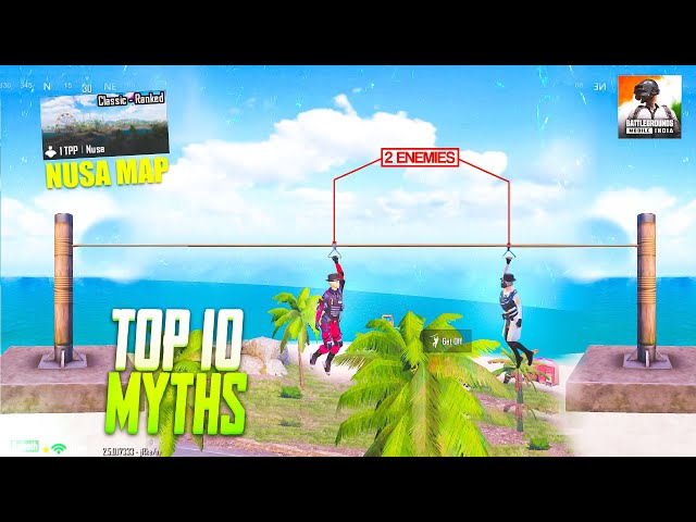 Top 10 NUSA Map Myths in BGMI | PUBG Myths #97