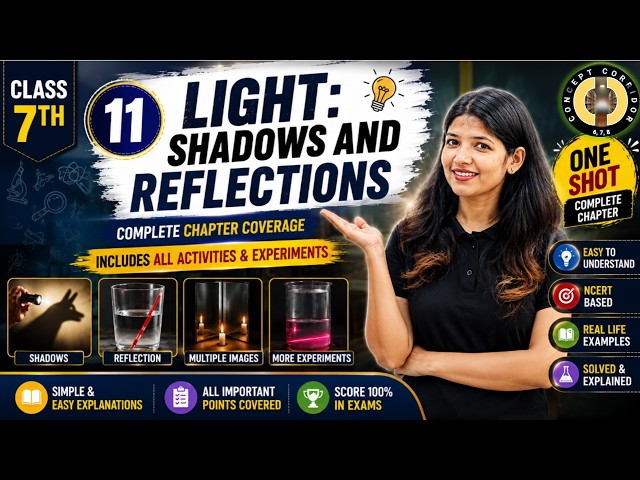 Light: Shadows And Reflections | Chapter 11 One Shot | Class 7 Science Curiosity