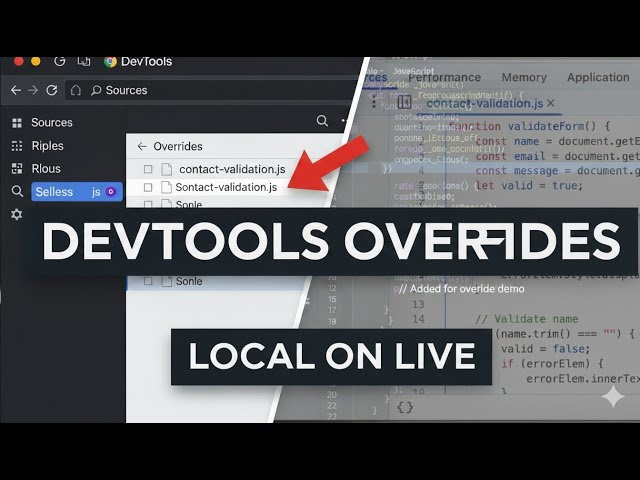 How to Override JavaScript and CSS  in Chrome DevTools (Real-Time Edits on Live Sites)!