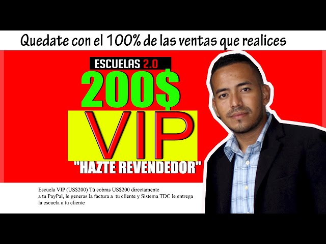 Escuela VIP - Sistema TDC 2.0 Pago unico |  Ganar Dinero 2020