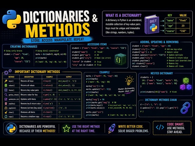 Dictionaries and Methods Part 9 part 1
