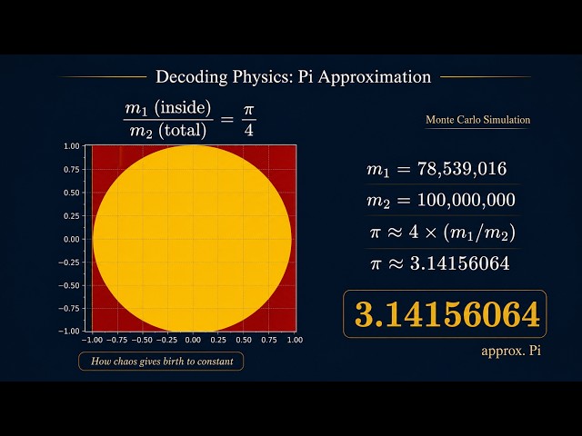 Estimating π Using Randomness | The Monte Carlo Method