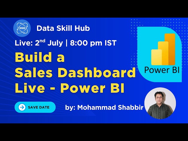 Power BI Live Training: Sales Dashboard from Scratch (Data Cleaning to Visualization)