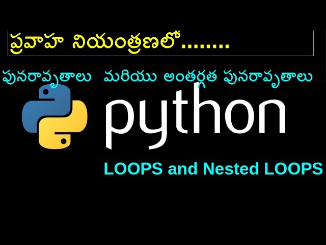 Python 0013 Flow of control Control Structures Loops and Nested loops for while #python #programming