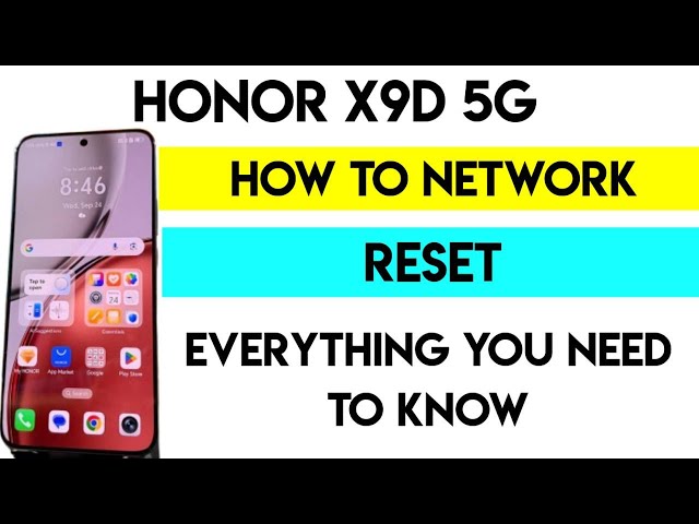 How to Fix Honor X9d Network Issues (Reset Network Settings)#honorx9d