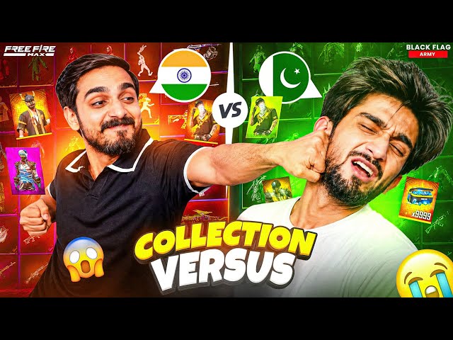 INDIA 🇮🇳 VS PAKISTAN 🇵🇰 FREE FIRE COLLECTION VERSUS कोन जीतेगा 😳
