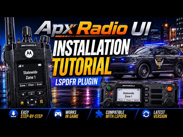 How To Install APX Radio UI for LSPDFR | Realistic Police Radio Tutorial | GTA 5