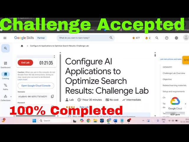Configure AI Applications to Optimize Search Results Challenge Lab