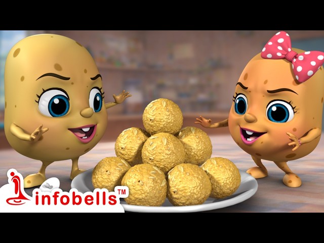 Gundrani Gundrati Laddu - Brother & Sister Cinna Papa Song | Telugu Rhymes for Children | Infobells