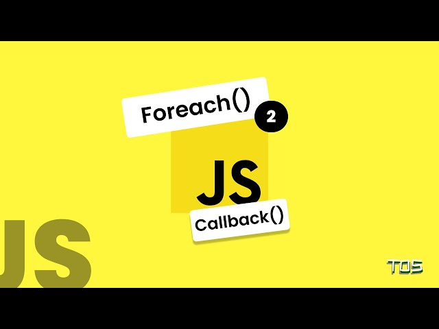 forEach Array Method Explained in JavaScript - Tamil