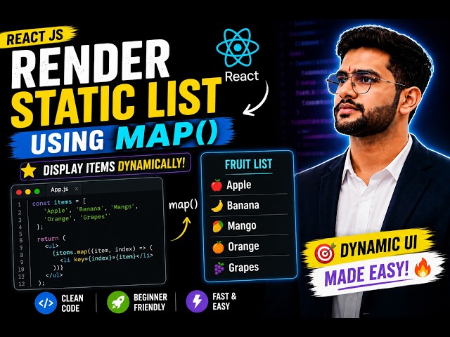 Render Static List using map()