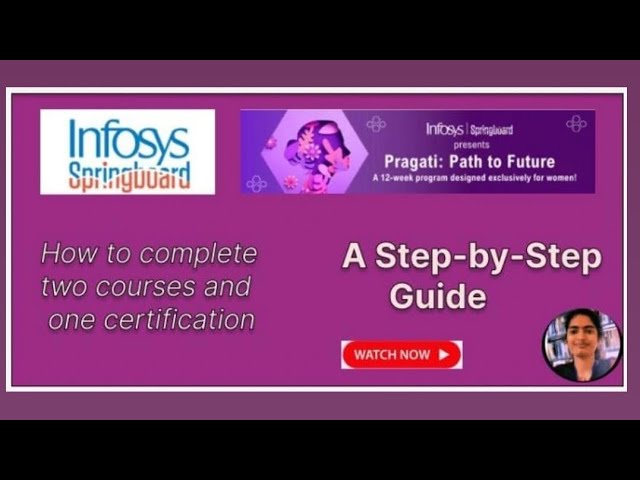 How to Complete Courses & Certifications on Infosys Springboard for Pragati Path to Future!