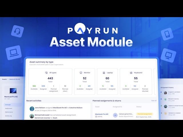 Employee Asset Tracking Software: Assign & Return Equipment | Payrun