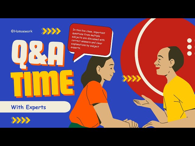 Important Questions with Expert Answers LIVE | All Subjects | Exam Special