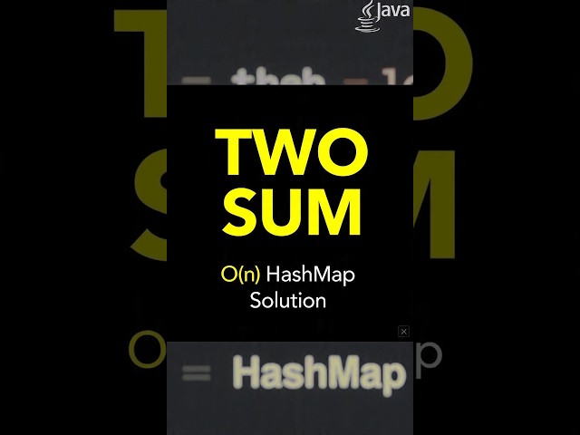 @LifeWithPavithra4341 Two Sum LeetCode #1 | O(n) HashMap Solution in 2 minutes