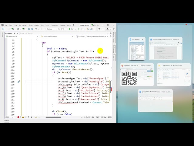 117-C# Developer: SqlDatarReader  - Search Data | Practice