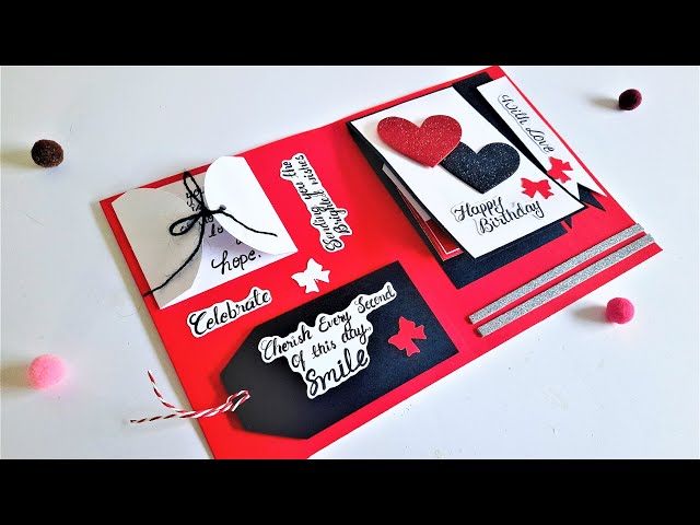 Beautiful Handmade Birthday Greeting Card | Special Handmade Birthday Card Idea | Tutorial