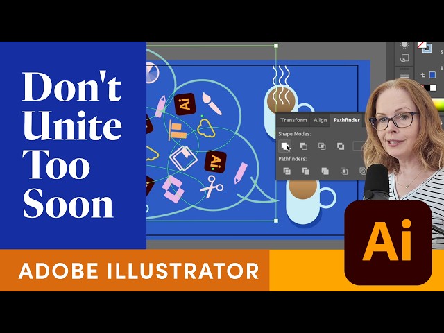 How to Use Compound Shapes in Adobe Illustrator | Pathfinder Editing Tip