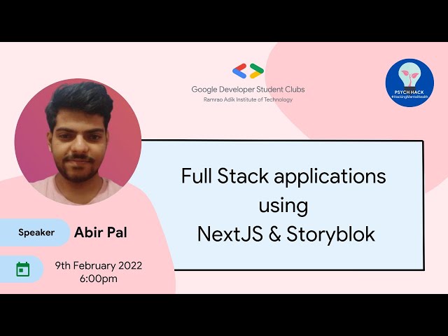 Building a Full Stack Application using Next JS and Storyblok