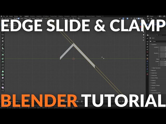 How to Use Edge Slide and Clamp in Blender