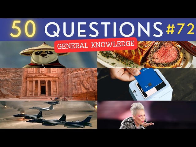 The General Knowledge Quiz #72 ¦ 50 Trivia Questions - Pub Quiz