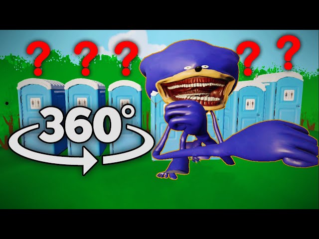 Guess which toilet Shin Sonic is sitting - in 360° Video | VR / 8K