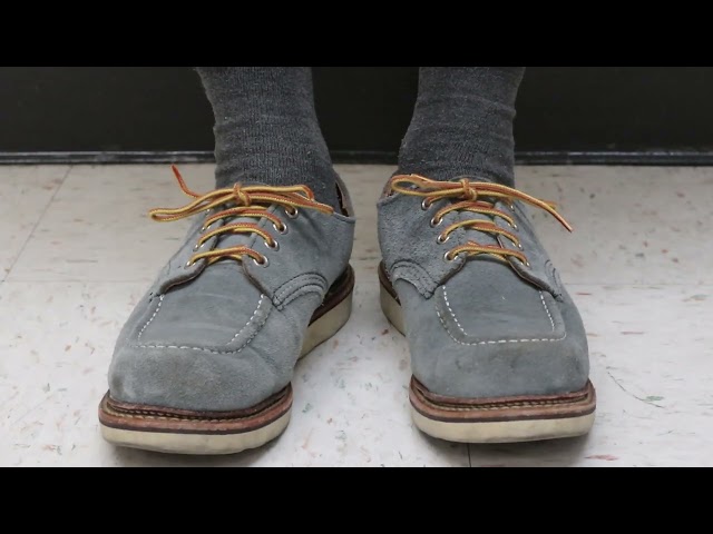 Red Wing 8101 Slate Blue Hawthorne Moc Toe Oxford boot 8102 8103 8105 8109