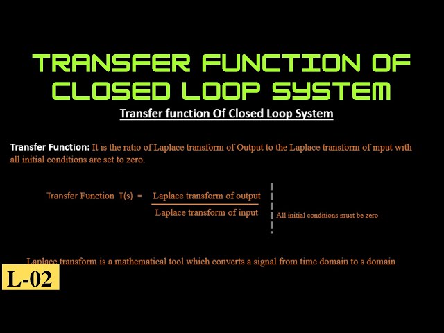 Transfer function of Closed Loop system  Lecture-02 | GATE ECE | GATE EE | GATE IN | FULL COURSE.